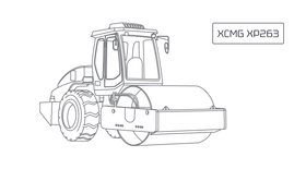 Каток XP263 Каток XCMG XP165S